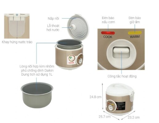 Nồi Cơm Điện Toshiba RC-10JH1TVN