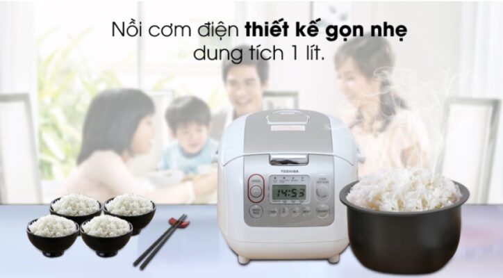 Nồi cơm điện tử Toshiba RC-10NMFVN(WT)