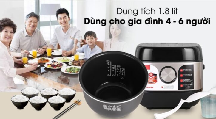 Nồi Cơm Điện Tử Cao Tần Toshiba RC-18IX1PV