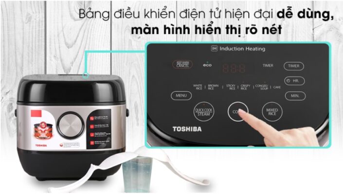 Nồi Cơm Điện Tử Cao Tần Toshiba RC-18IX1PV