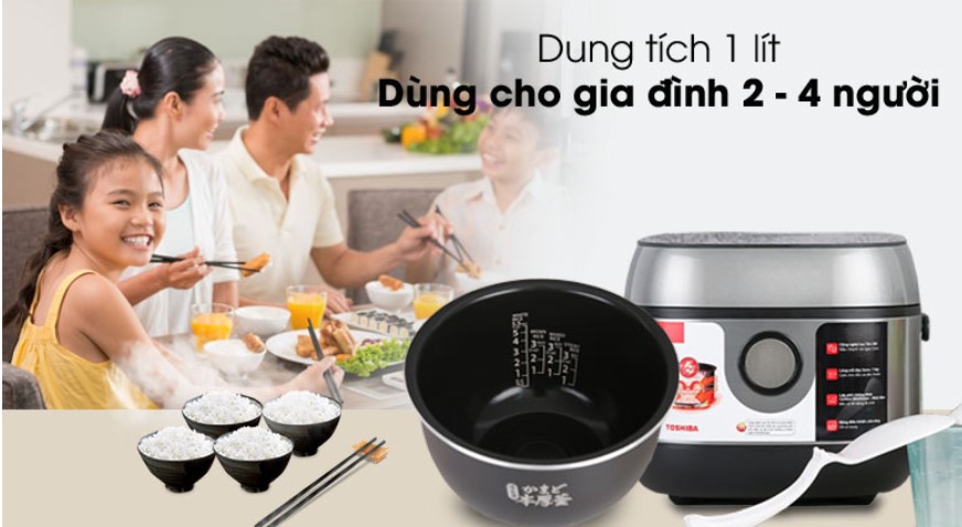 Nồi Cơm Điện Tử Cao Tần Toshiba RC-10IP1PV