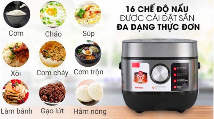 nồi cơm điện tử cao tần Toshiba RC-18IP1PV
