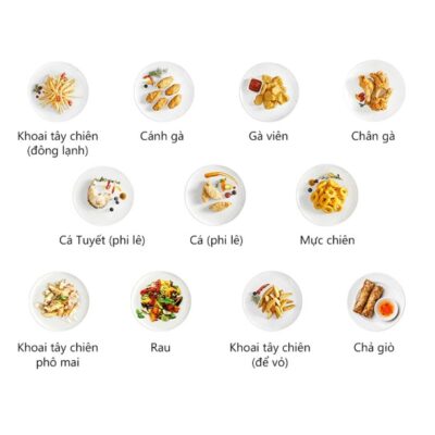 lò chiên không dầu Toshiba đa dạng chức năng 