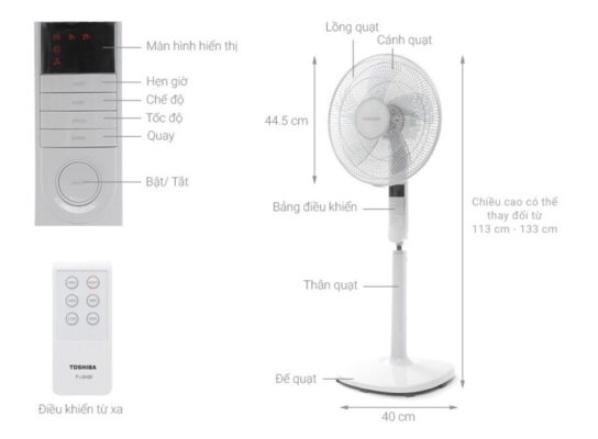 Quạt Đứng Toshiba F-LSA20(W)VN