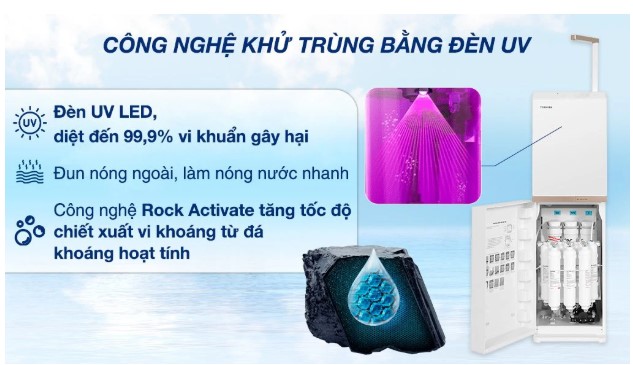 Máy lọc nước nóng nguội RO Toshiba