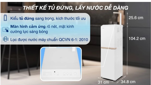 Máy lọc nước nóng nguội RO Toshiba