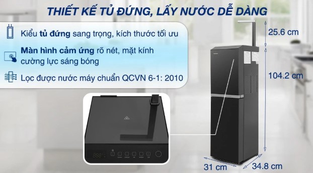 Máy lọc nước nóng lạnh RO Toshiba