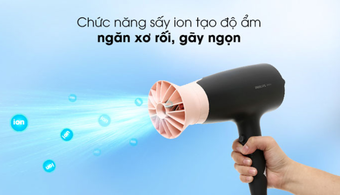 Máy sấy tóc Philips BHD350/10 giúp tóc giảm xơ rối